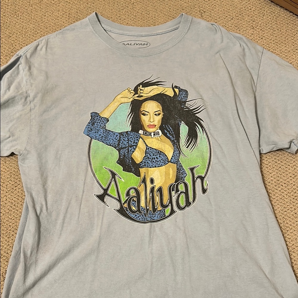 Aaliyah Short Sleeve Cotton Tees Unique Graphics